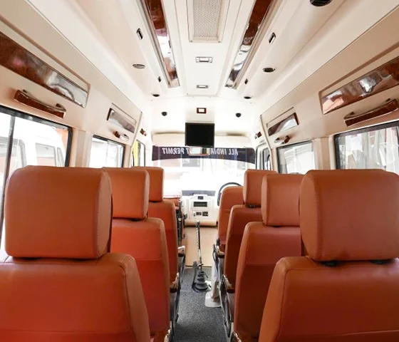seats of tempo Traveller
